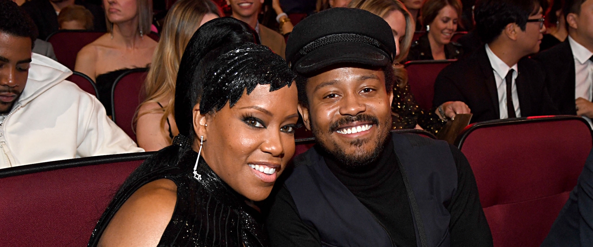 Regina King and Ian Alexander Sr. attend the 2019 American Music Awards at Microsoft Theater on November 24, 2019 in Los Angeles, California.