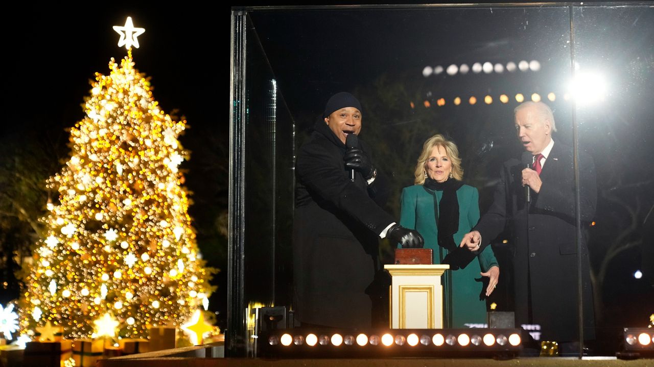 LL COOL J, Jill and President Biden light the National Christmas Tree
