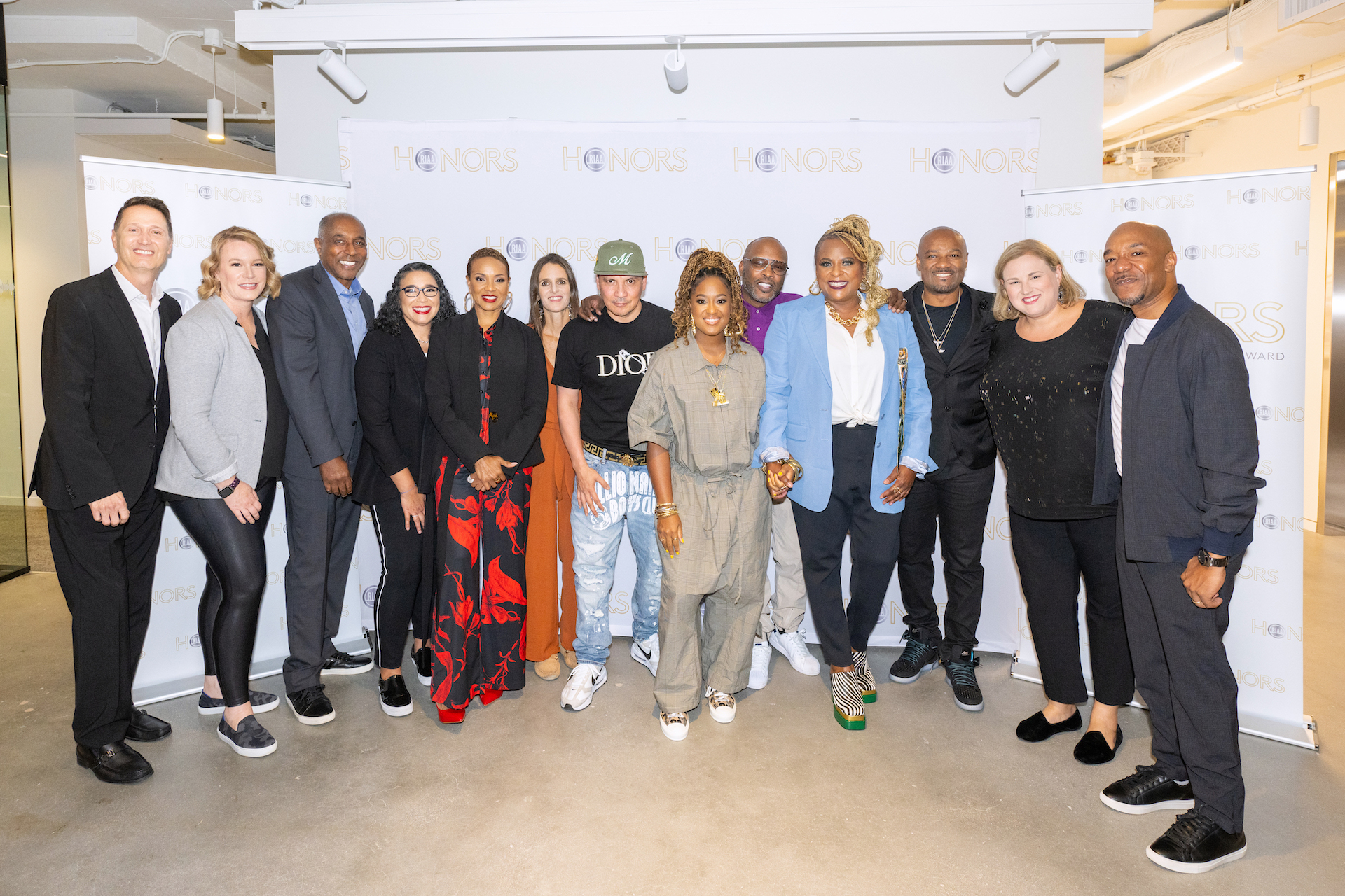 RIAA’s Mitch Glazier and Morna Willens; Pioneer of Hip-Hop Jeff Harleston; RIAA’s Michele Ballantyne; Pioneer of Hip-Hop MC Lyte; Billboard’s Hannah Karp; Mix Master Mike; Rapsody; DJ Jazzy Jeff; Yo-Yo; Big Tigger; RIAA’s Jackie Jones and VIBE’s Datwon Thomas