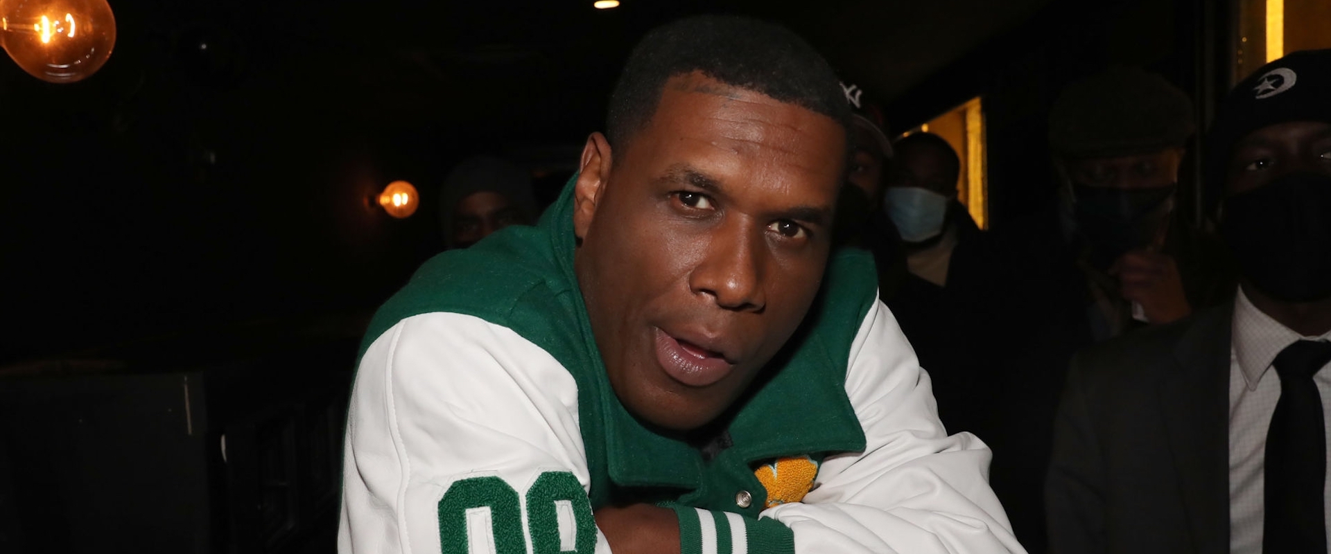 Jay Electronica backstage at Sony Hall on January 10, 2022 in New York City.