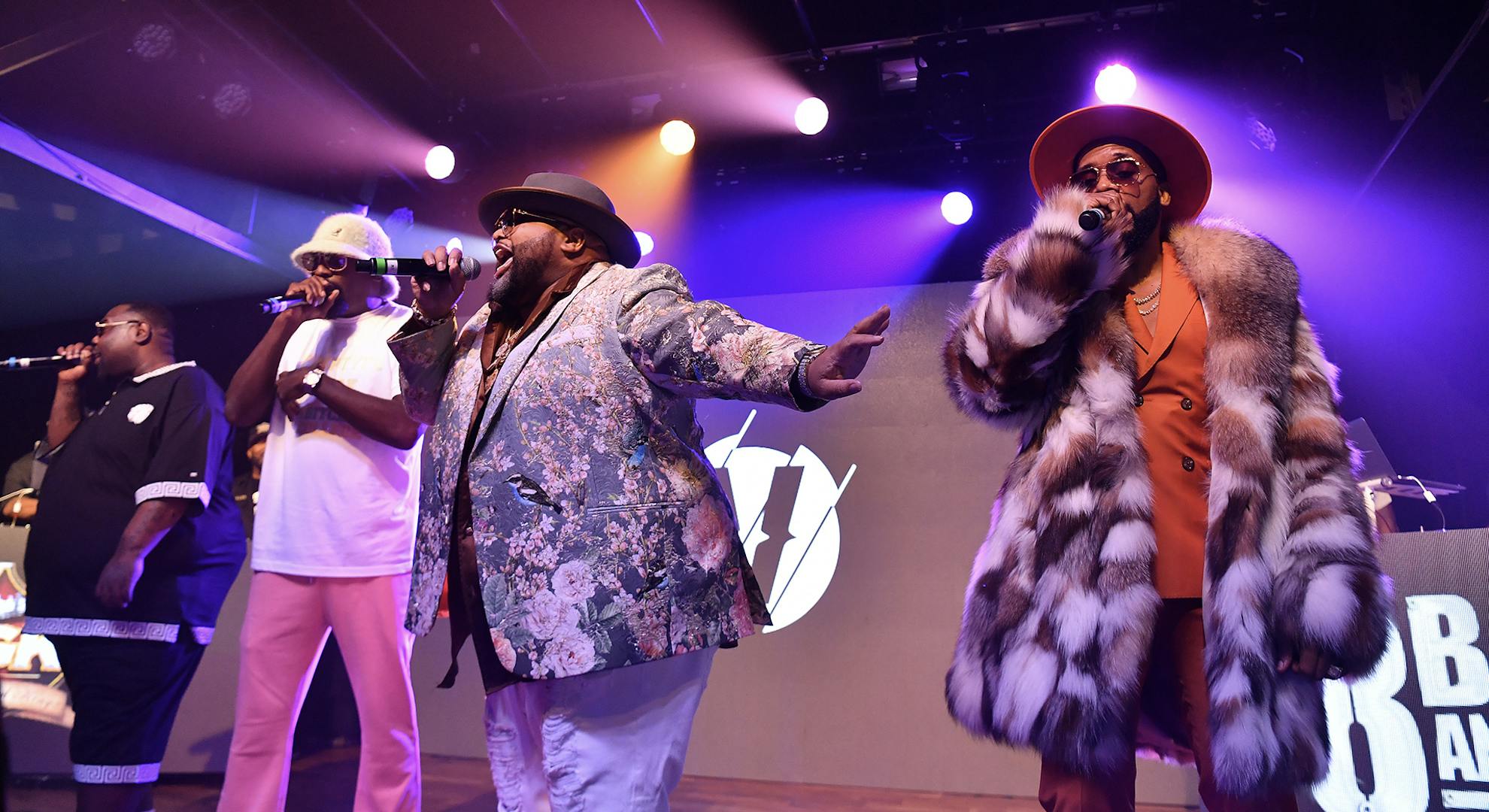 8Ball, MJG, Jazze Pha, and Tela perform onstage during VERZUZ 8 Ball & MJG vs UGK at Terminal West on May 26, 2022 in Atlanta, Georgia. (Photo by Paras Griffin/Getty Images)
