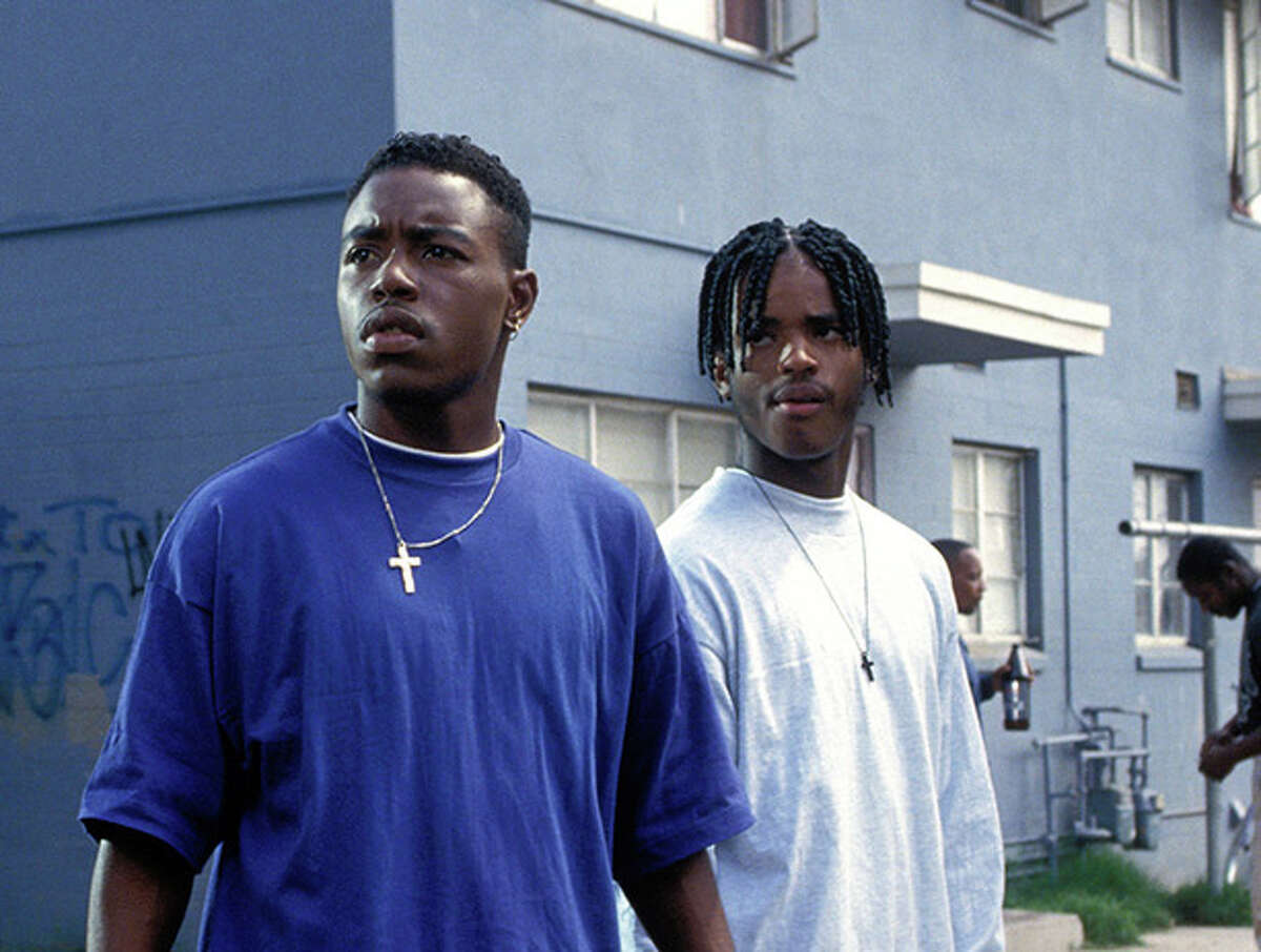 Actors (L-R) Tyrin Turner and Larenz Tate in MENACE II SOCIETY (1993)