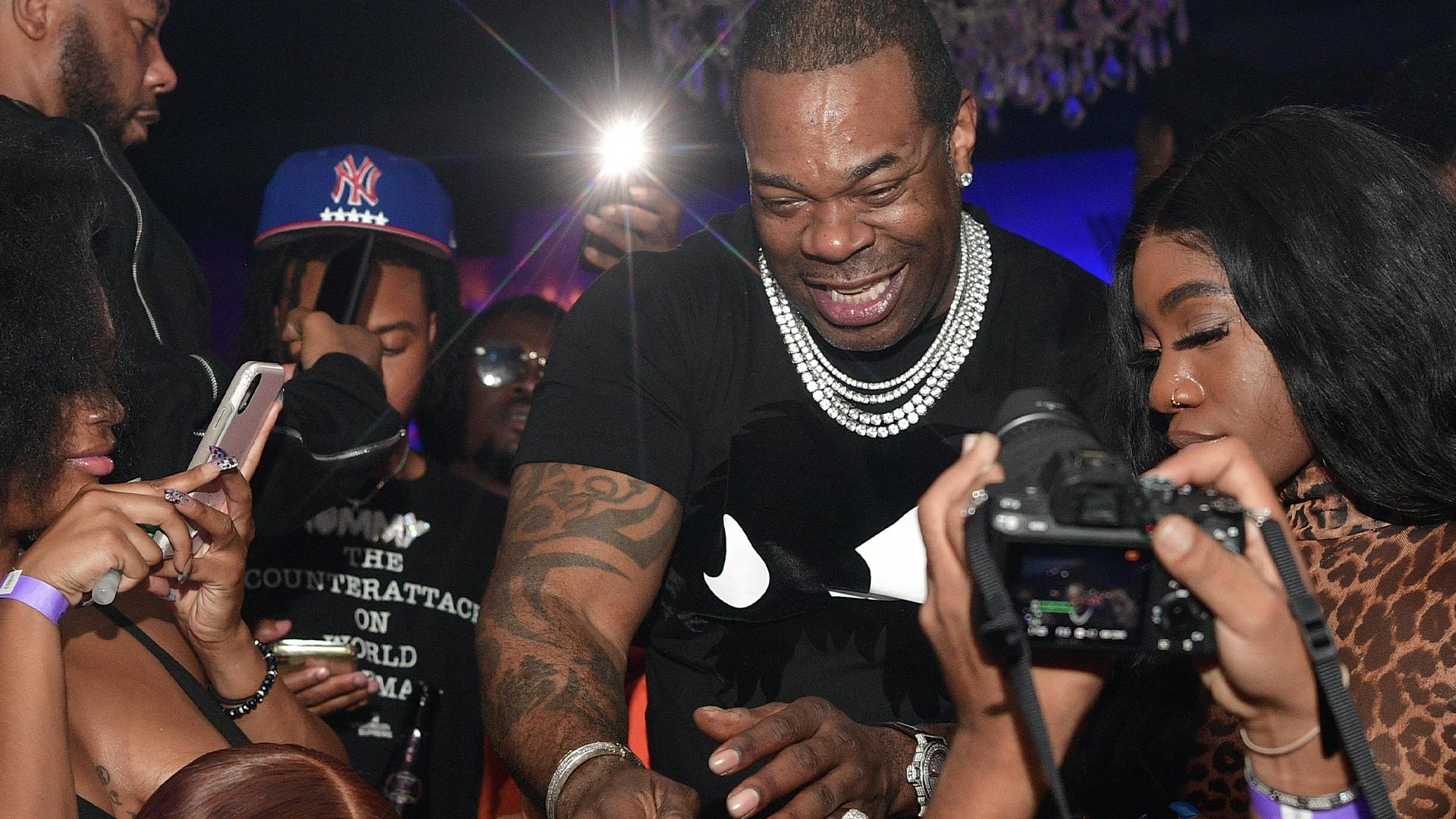  Rapper Busta Rhymes attends Hip Hop Vs Caribbean Vibes Event at Compound on October 9, 2020 in Atlanta, Georgia.