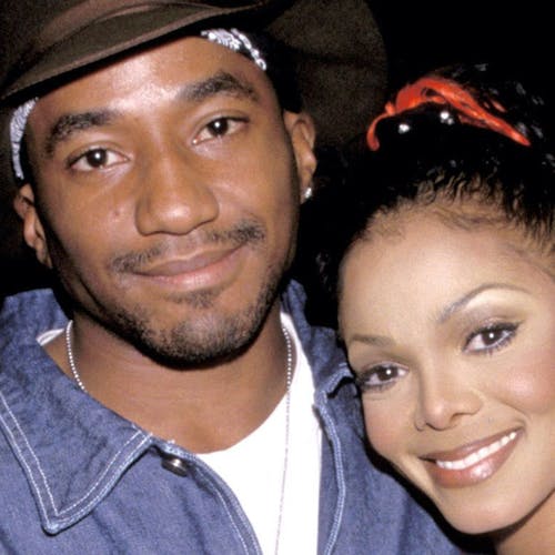 Janet Jackson and Q-Tip during Janet Jackson Press Conference at Meadowlands in New York City, New York.