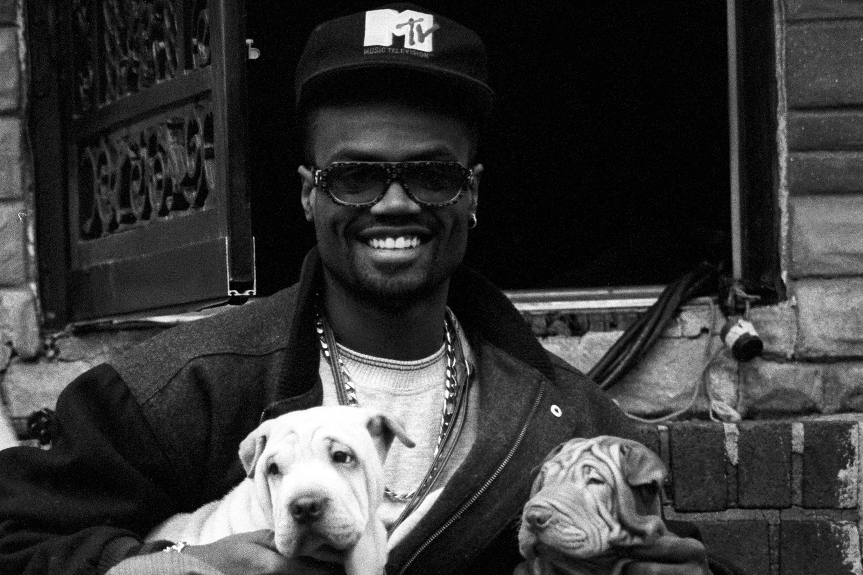 Producer, Hurby “Luv Bug” Azor during the filming of Rapper Sweet Tee’s “On The Smooth Tip” music video in East Elmhurst, New York 1988