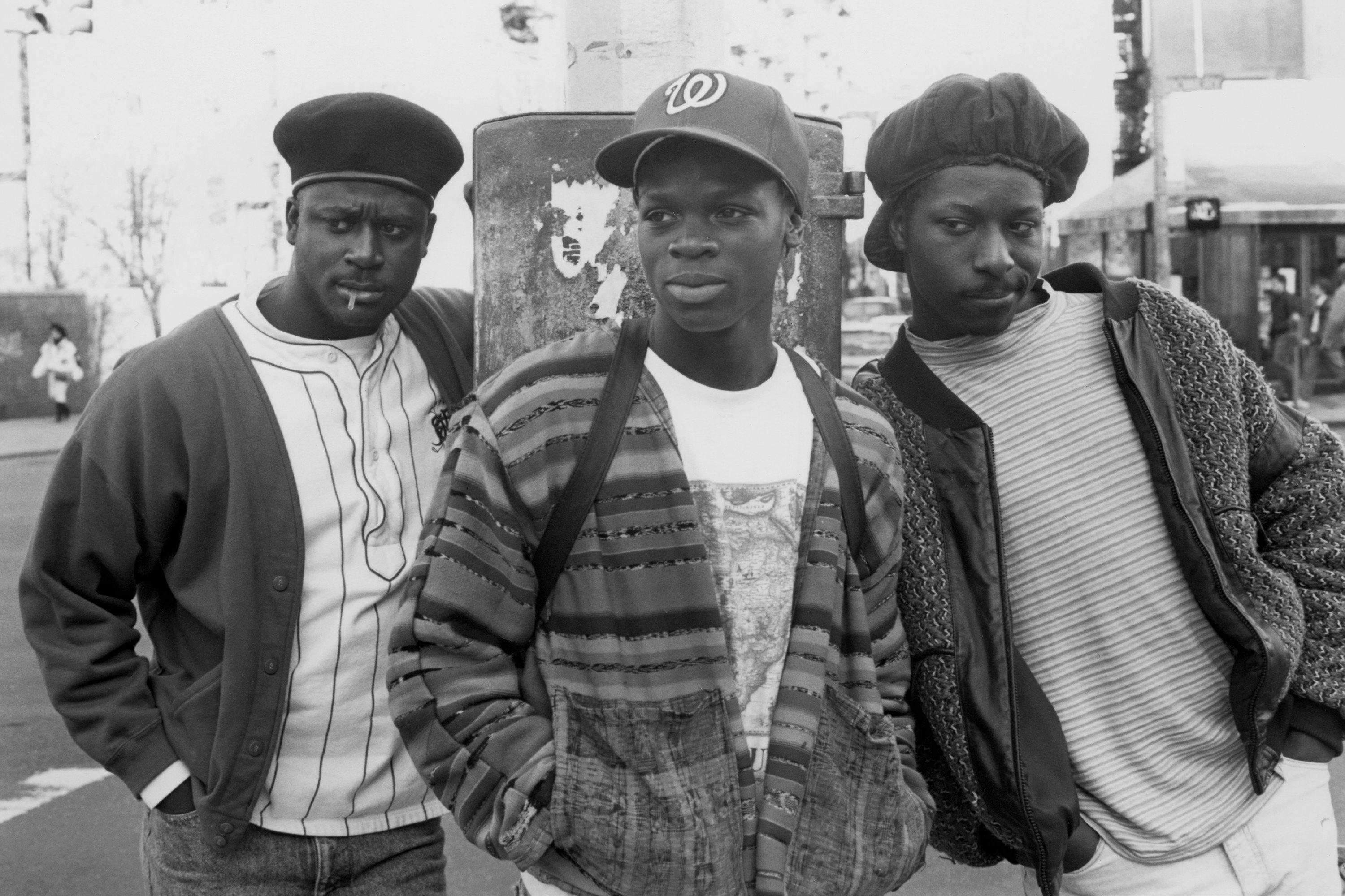 Poor Righteous Teachers poses for a portrait in circa 1990 in New York City, New York. (Photo by Al Pereira/Michael Ochs Archives/Getty Images)
