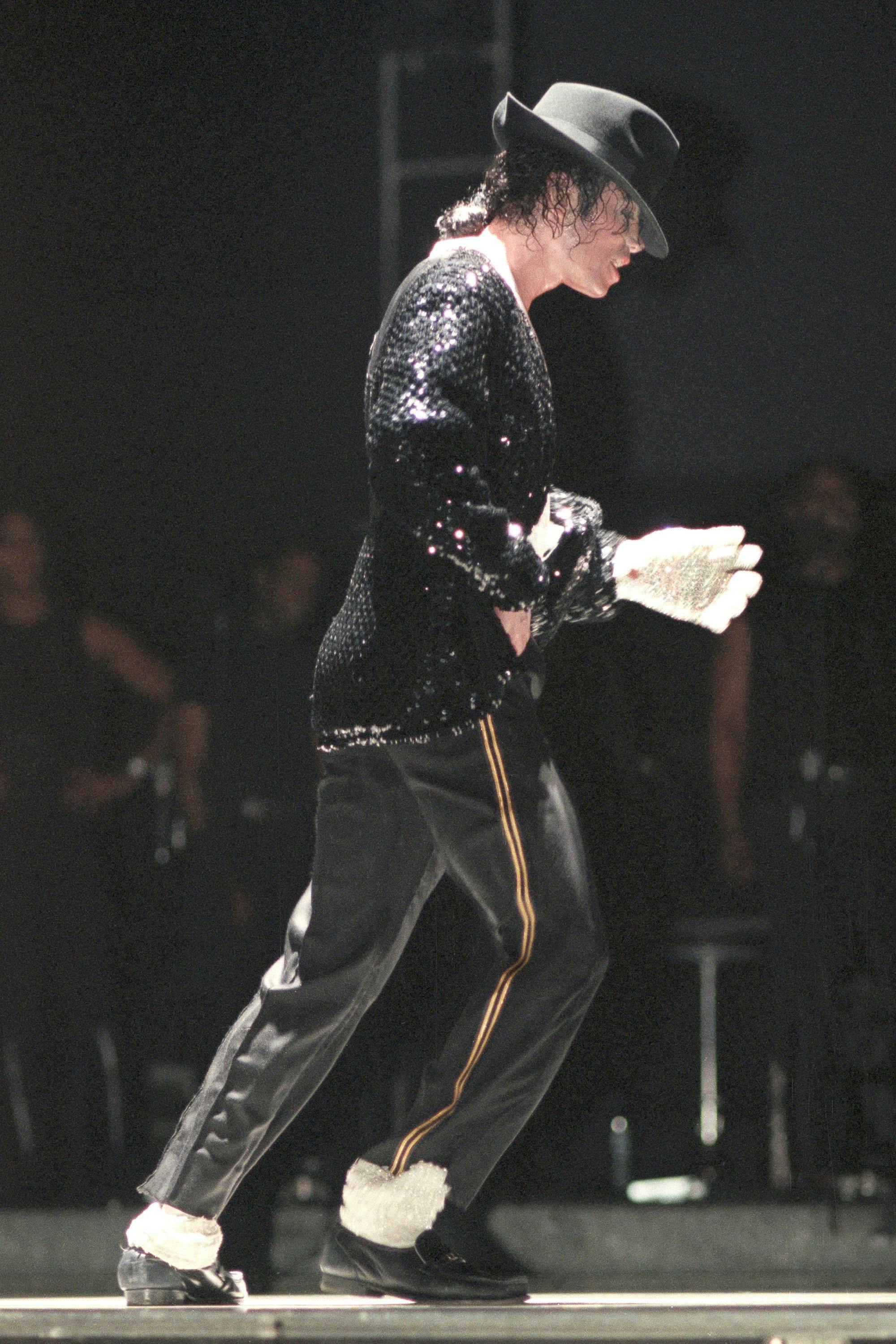 Michael Jackson moonwalks