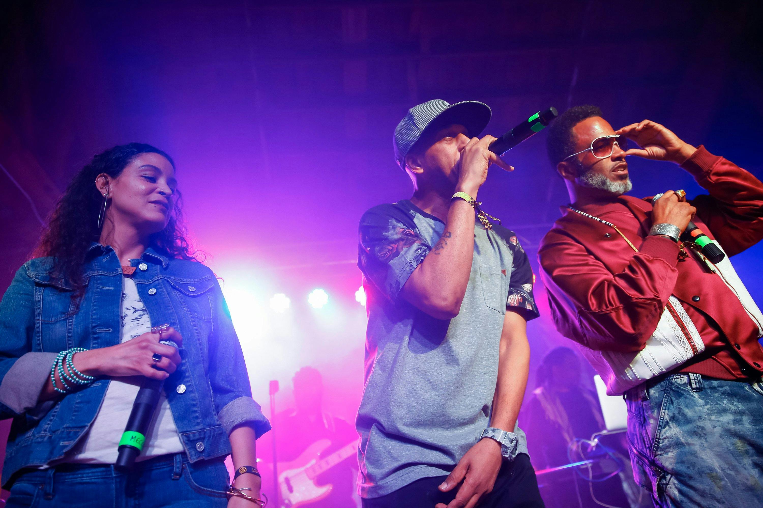 Digable Planets performs at the House Of Vans Opening In Chicago, Illinois on Feb 3, 2017. (Photo by Michael Hickey/Getty Images)