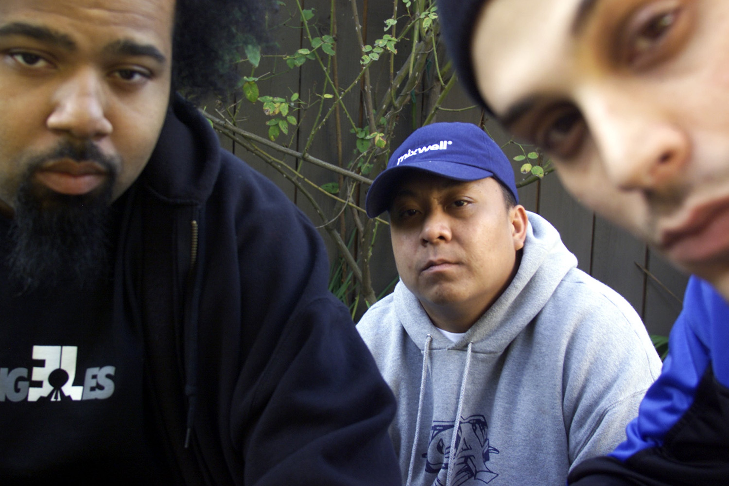 Dilated Peoples, left to right: Rakaa, Babu, and Evidence