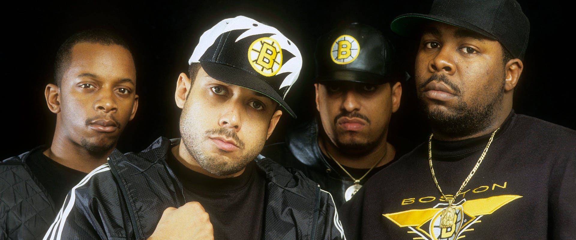 Hip-Hop Group The Almighty RSO appears in a portrait taken on October 20, 1994 in New York City. 