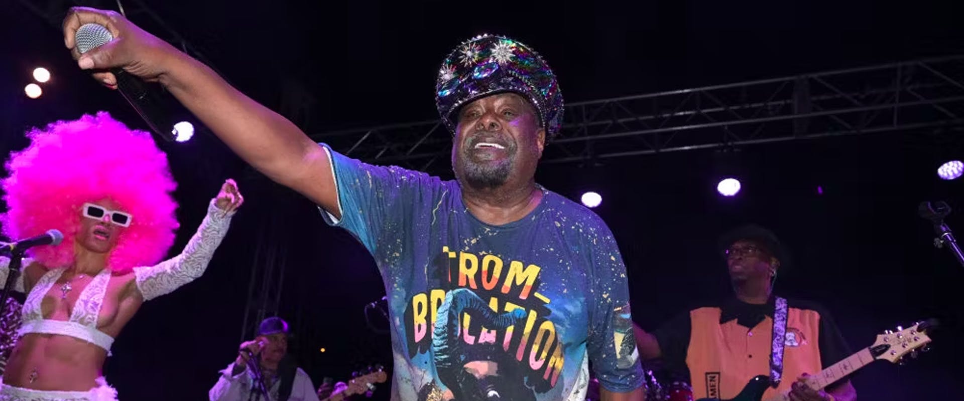 George Clinton at the Perez Art Museum Presents George Clinton on December 7th, 2023 in Miami, Florida.