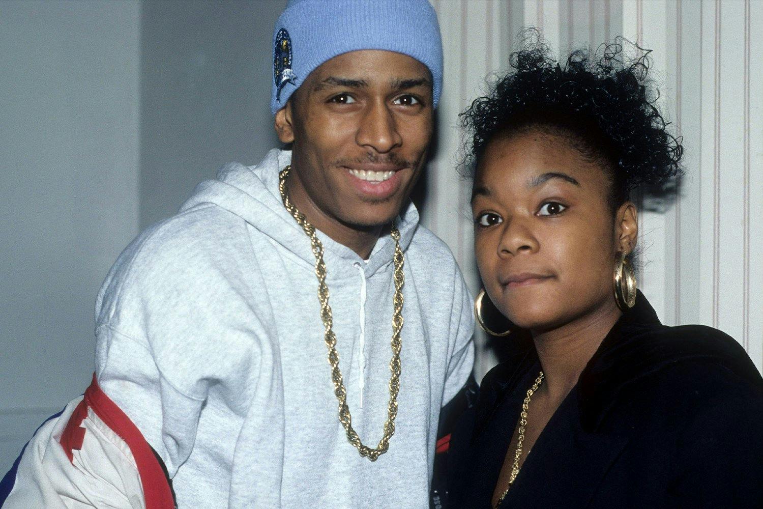 Rappers MC Shan (aka Shawn Moltke) and Roxanne Shante (aka Lolita Shanté Gooden) appear in a portrait taken on January 10, 1991 in New York City. 