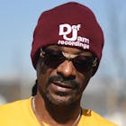 Snoop Dogg and Mayor James T. Butts address the media as the City of Inglewood hosted their annual Thanksgiving Turkey Giveaway at Hollywood Park, in Inglewood on Tuesday, November 23, 2021.