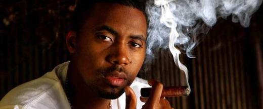 Nas, co-owner of Escobar Cigars