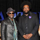 DJ Questlove (R) and Black Thought of The Roots at the Martell 300th Anniversary Celebration at New York Citys One World Trade Centeron September 16, 2015 in New York City.