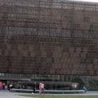 The oculus of the Contemplative Court outside of the National Museum of African American History and Culture, September 7, 2017, in Washington, DC. Now that the reflective space is open, and has become a favorite spot in the museum, it stands for both the strengths and weaknesses of the museums larger form, created by lead designer David Adjaye and lead architect Philip Freelon. The building is conceptually strong, but sometimes weak on details