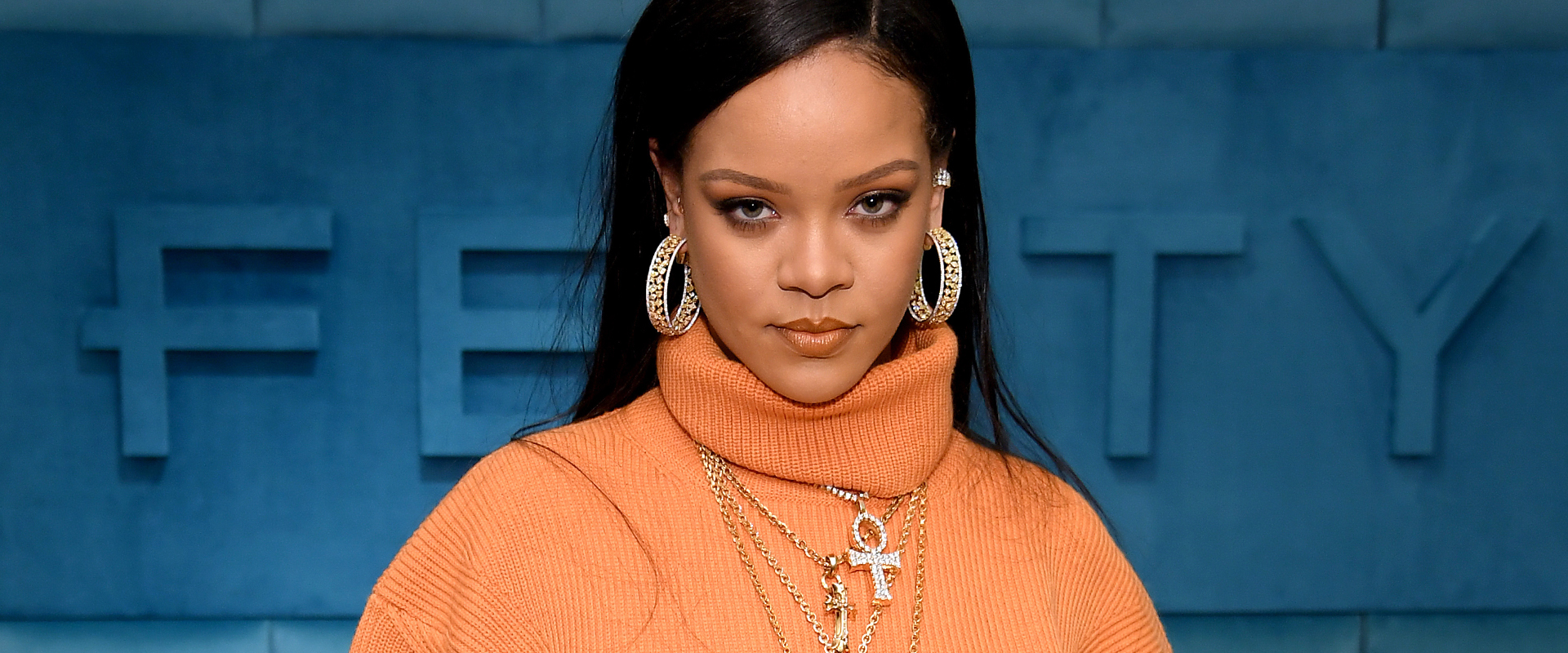 NEW YORK, NEW YORK - FEBRUARY 07: Robyn Rihanna Fenty and Linda Fargo celebrate the launch of FENTY at Bergdorf Goodman at Bergdorf Goodman on February 07, 2020 in New York City. (Photo by Dimitrios Kambouris/Getty Images for Bergdorf Goodman)