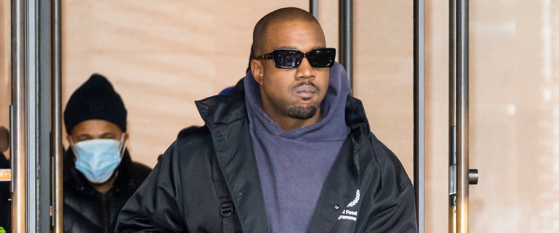 Kanye West is seen in Chelsea on January 05, 2022 in New York City. 