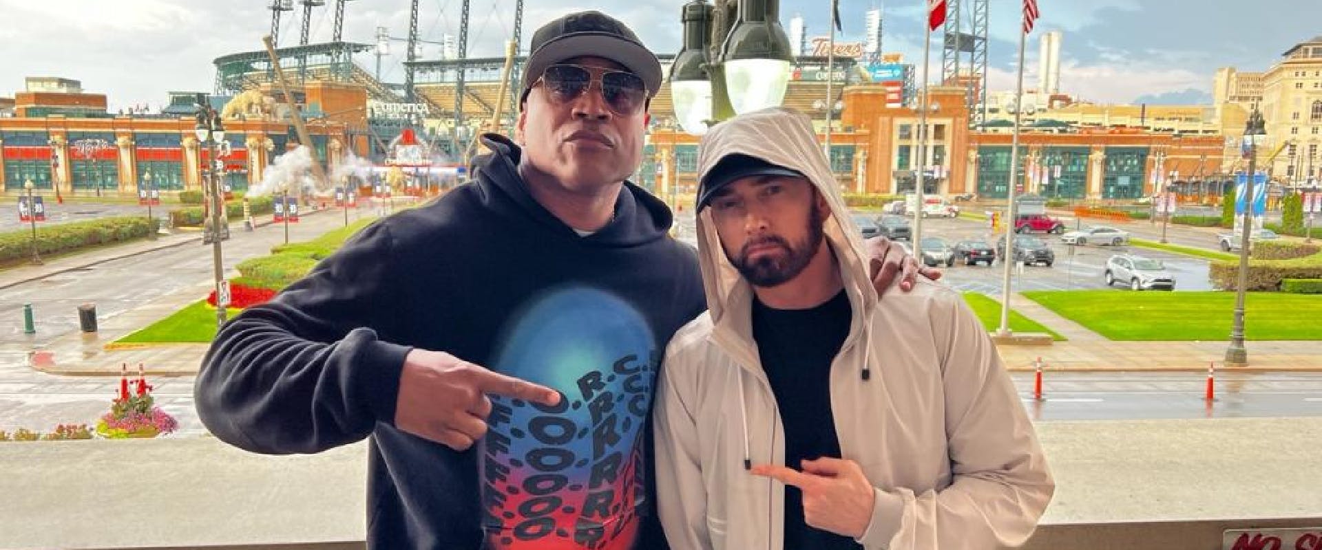 LL COOL J and Eminem Link Up Ahead of Detroit F.O.R.C.E. Tour Stop