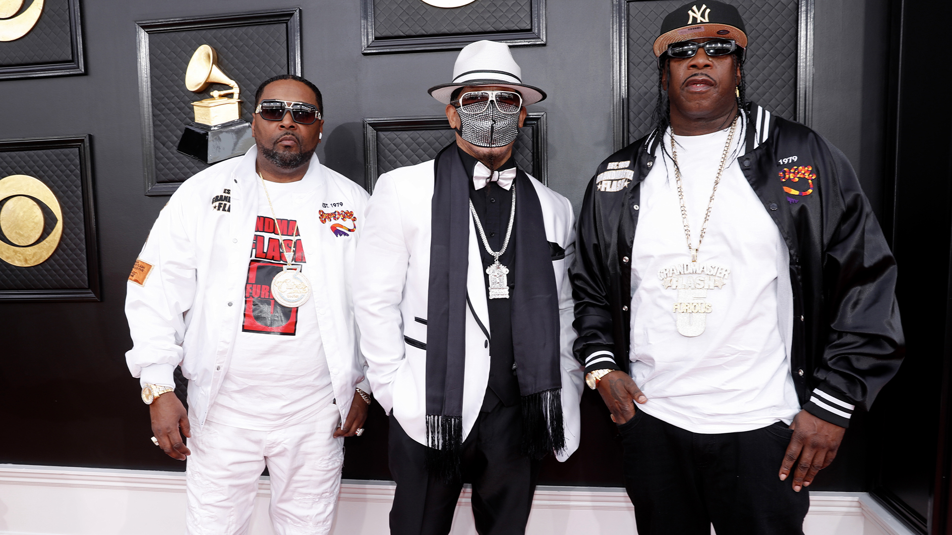 2022 Grammys Nas, Melle Mel Hit the Red Carpet