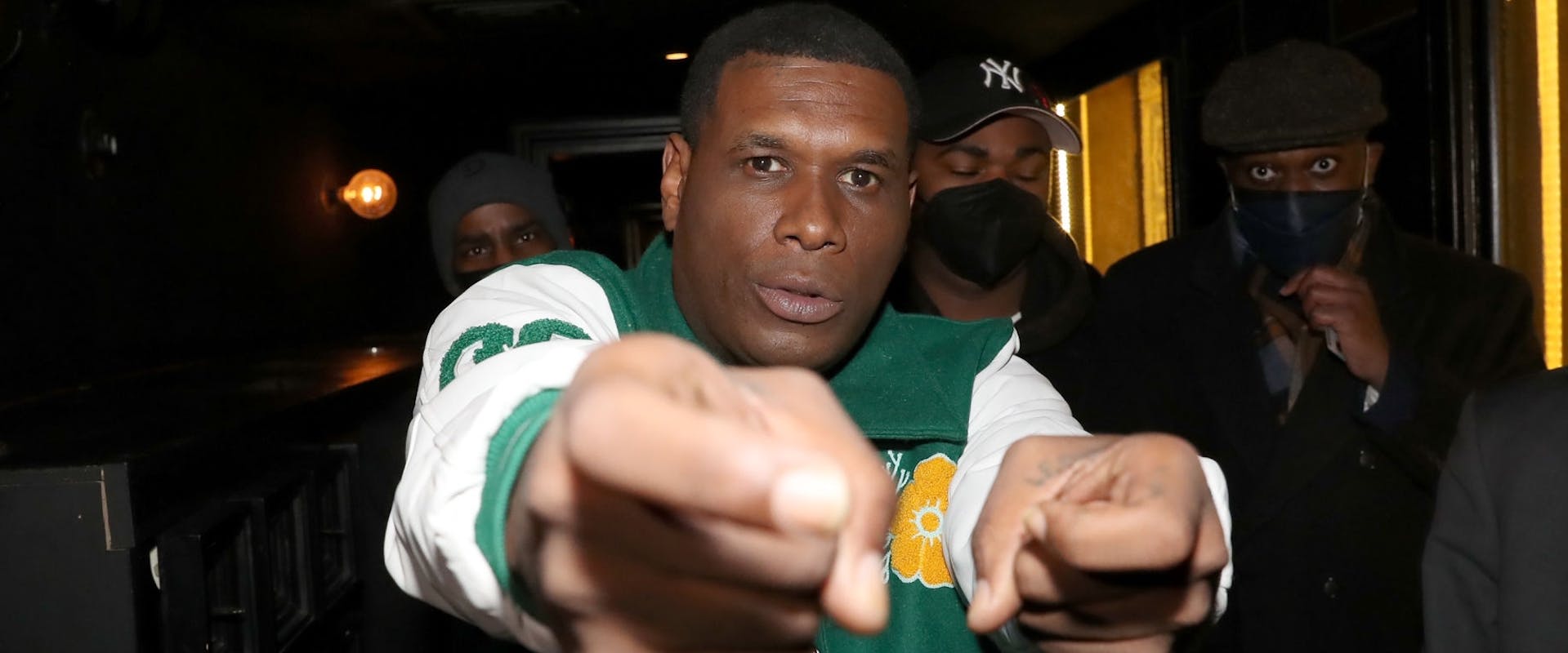 Jay Electronica backstage at Sony Hall on January 10, 2022 in New York City.