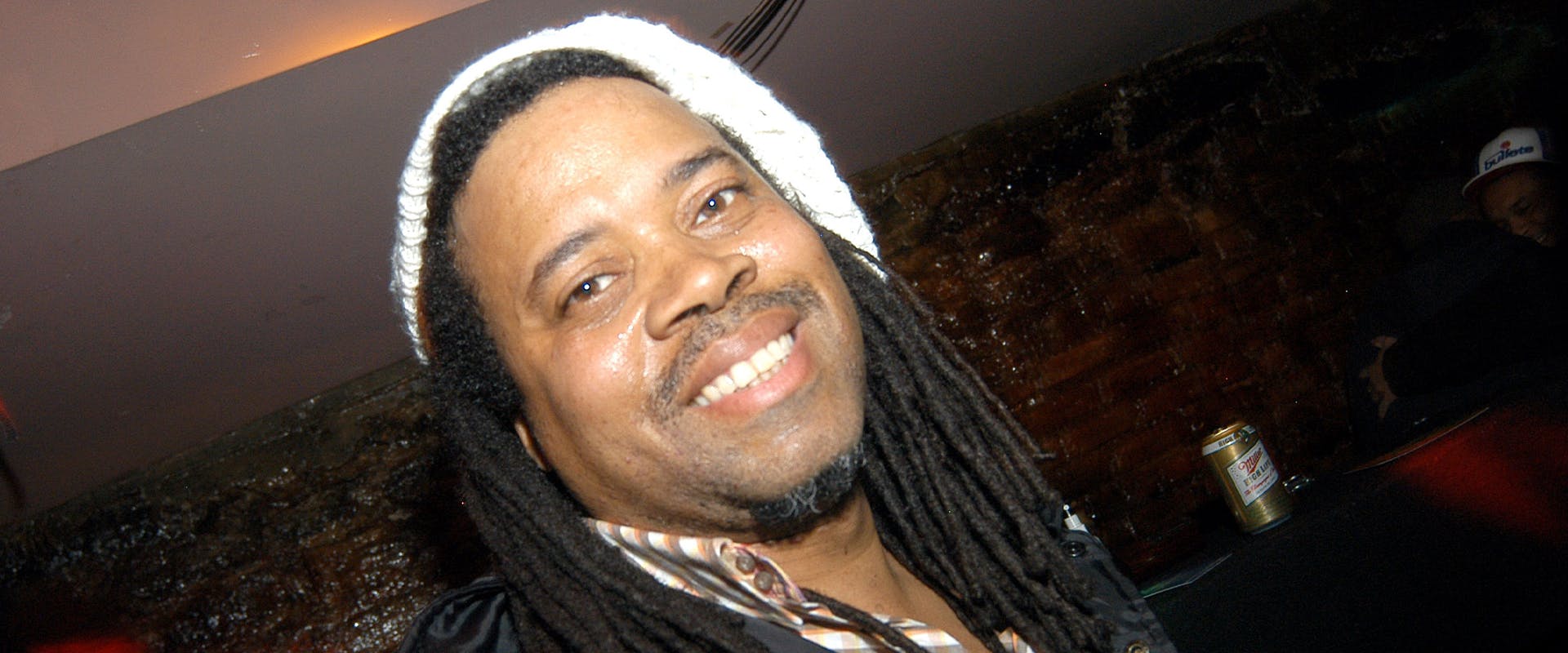 Journalist Greg Tate appears at The Delancey March 22, 2005 in New York City.