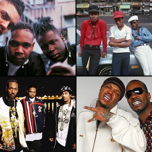 Jay-Z and Jaz O, Three Six Mafia, Fu-Schnickens, Bone Thugs N Harmony, Twista