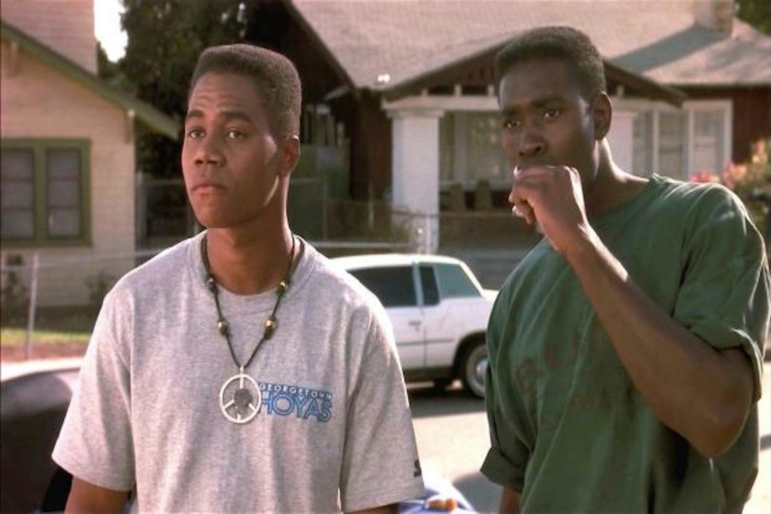 Cuba Gooding, Jr. and Morris Chestnut from Boyz in the Hood