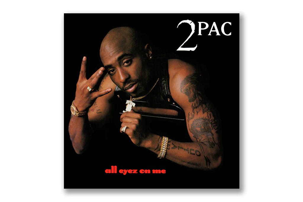 2Pac's All Eyez on Me album cover