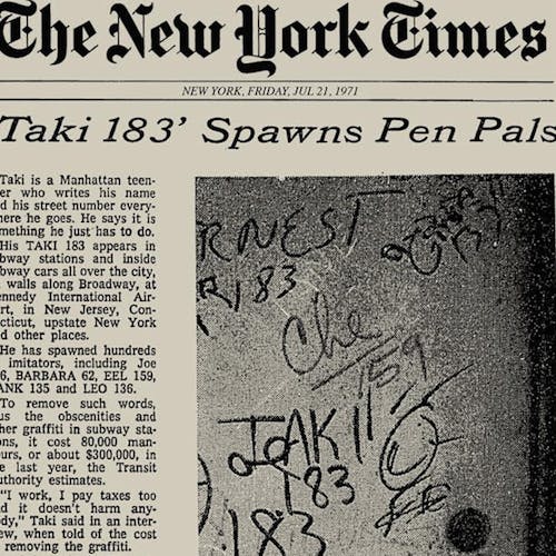 New York Times Newspaper- Taki183