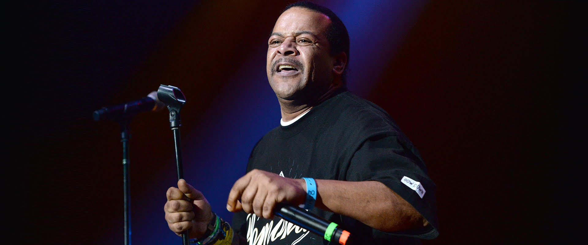INGLEWOOD, CA - APRIL 22: Rapper Suga Free performs onstage during the 93.5 KDAY Krush Groove 2017 concert at The Forum on April 22, 2017 in Inglewood, California