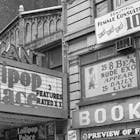 1977-New York, NY-"Adult" book store and movie house showing X-rated movies on 42nd St.