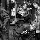 he Gravediggaz in Tribeca, New York City on 14 May 1994. L-R: The Gatekeeper (Frukwan), The Grym Reaper (Poetic), The Undertaker (Prince Paul) and The Rzarector (RZA). (Photo by David Corio/Redferns)