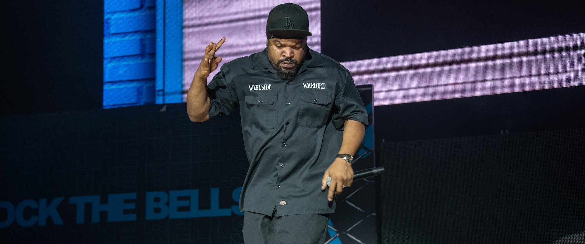 Rapper Ice Cube performs at the 2022 Rock The Bells Festival at Forest Hills Stadium in Forest Hills, Queens, N.Y. on August 6, 2022