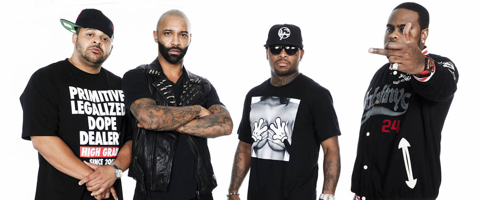 SLAUGHTERHOUSE: (L-R) JOELL ORTIZ, JOE BUDDEN, ROYCE DA 5'9, CROOKED I