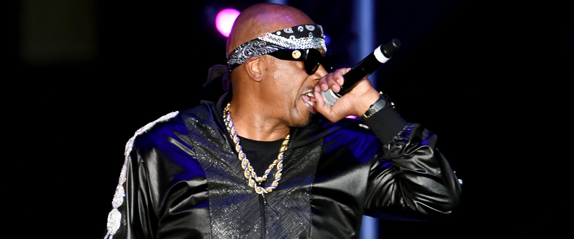 IRVINE, CALIFORNIA - JULY 13: Rapper MC Hammer performs onstage during Hammer's House Party at Five Point Amphitheater on July 13, 2019 in Irvine, California. (Photo by Scott Dudelson/Getty Images)