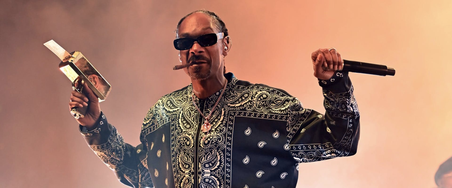 Snoop Dogg of hip-hop supergroup Mt. Westmore performs at Rupp Arena on November 20, 2021 in Lexington, Kentucky.