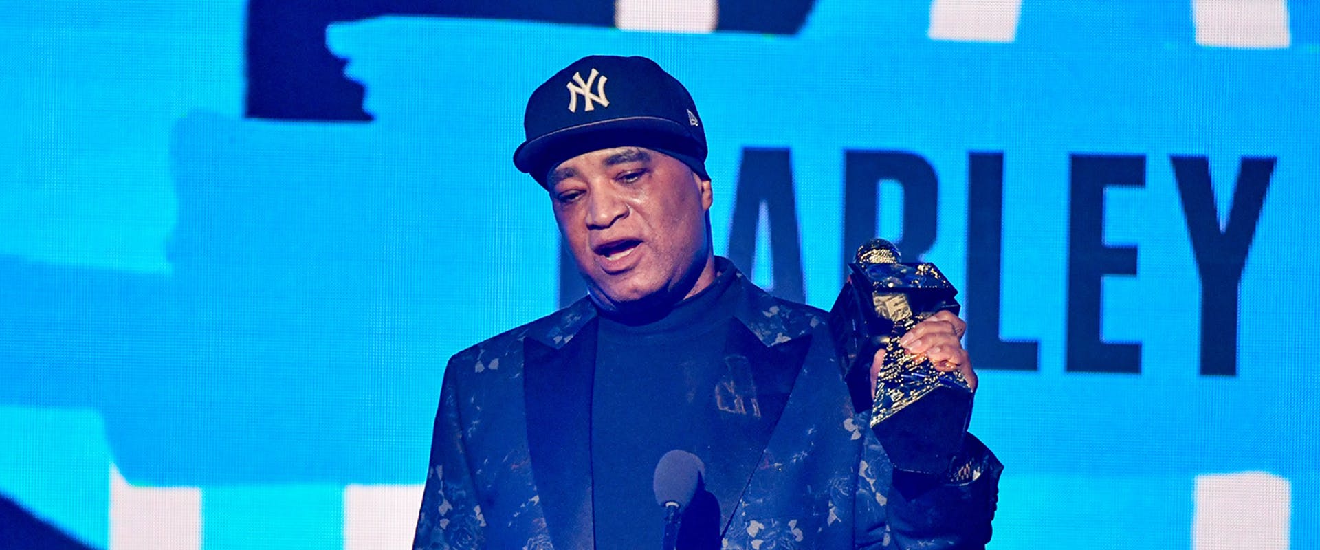 BET Hip Hop Awards 2023 - Show
ATLANTA, GEORGIA - OCTOBER 03: In this image released on October 10, 2023, Marley Marl speaks onstage during the BET Hip Hop Awards at Cobb Energy Performing Arts Center on October 3, 2023 in Atlanta, Georgia.