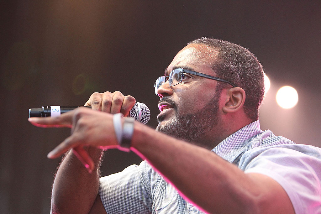 Rapper Large Professor performs as part of the Lyricist Lounge show at Celebrate Brooklyn at the Prospect Park Bandshell on July 9, 2011 in the Brooklyn borough of New York City. 