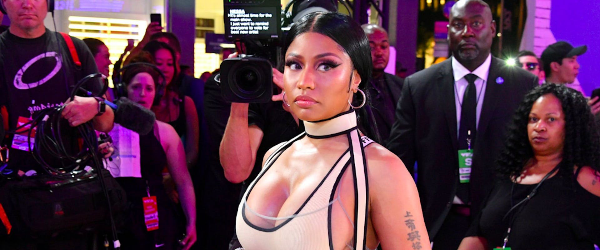NEW YORK, NY - AUGUST 20: Nicki Minaj attends the 2018 MTV Video Music Awards at Radio City Music Hall on August 20, 2018 in New York City. 