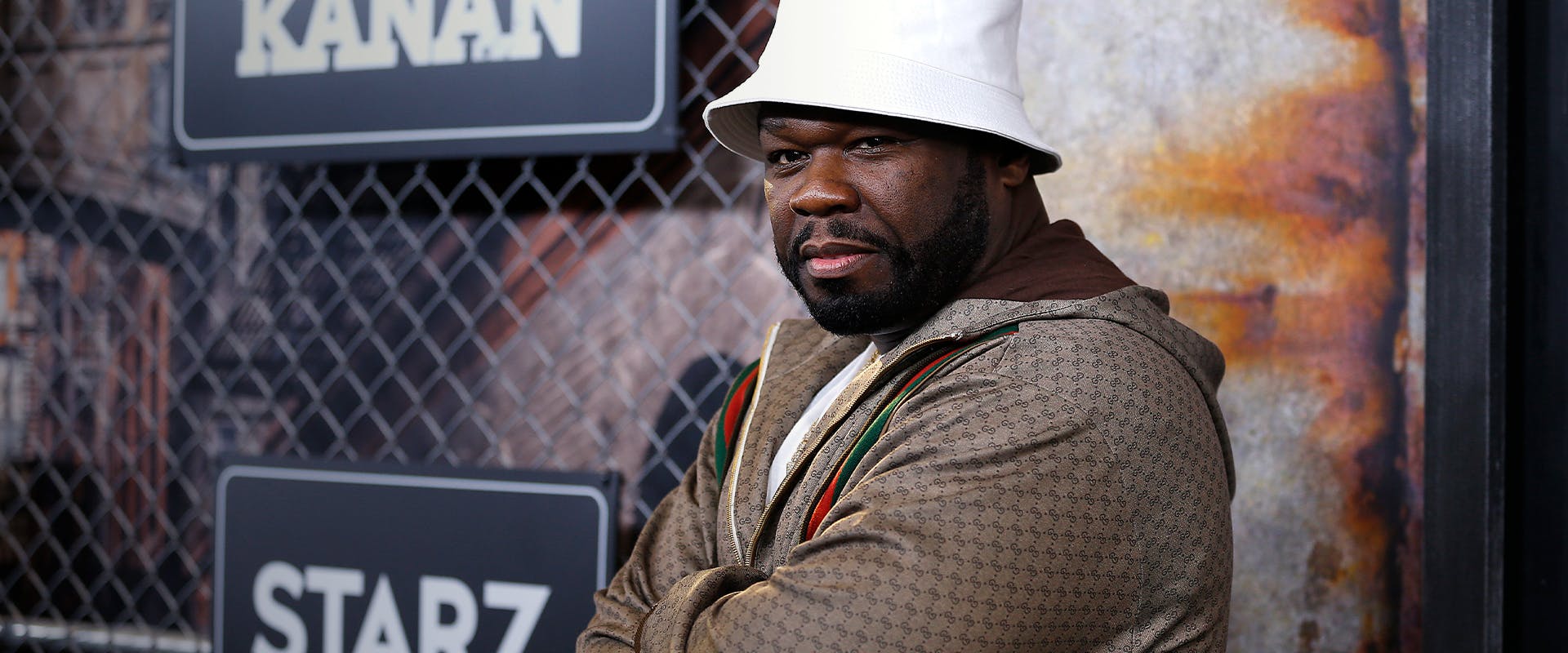 50 Cent attends the "Power Book III: Raising Kanan" New York premiere at the Hammerstein Ballroom on July 15, 2021 in New York City.