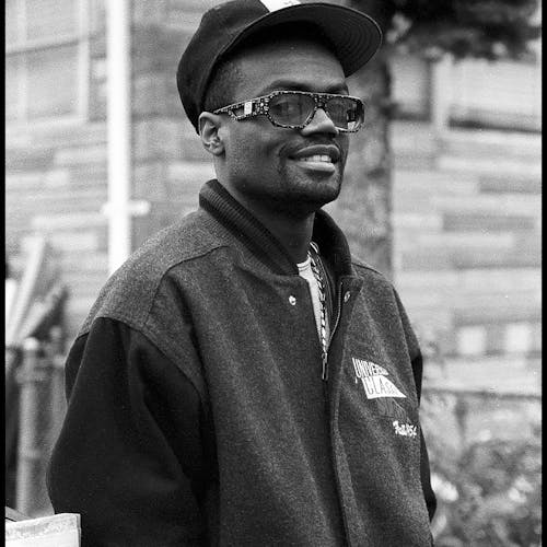 Hurby "Luv Bug" Azor during the filming of Rapper Sweet Tee's "On The Smooth Tip" music video taken in East Elmhurst, New York on November 1, 1988, in New York City. 