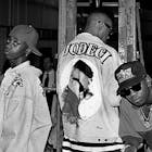 (L-R) Singers K-Ci, DeVanté Swing, Jo-Jo and Mr. Dalvin of Jodeci poses for photos backstage at The Arena in St. Louis, Missouri in June 1992.