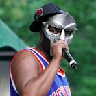 NEW YORK - JUNE 28: Rapper MF DOOM performs at a benefit concert for the Rhino Foundation at Central Park's Rumsey Playfield on June 28, 2005 in New York City