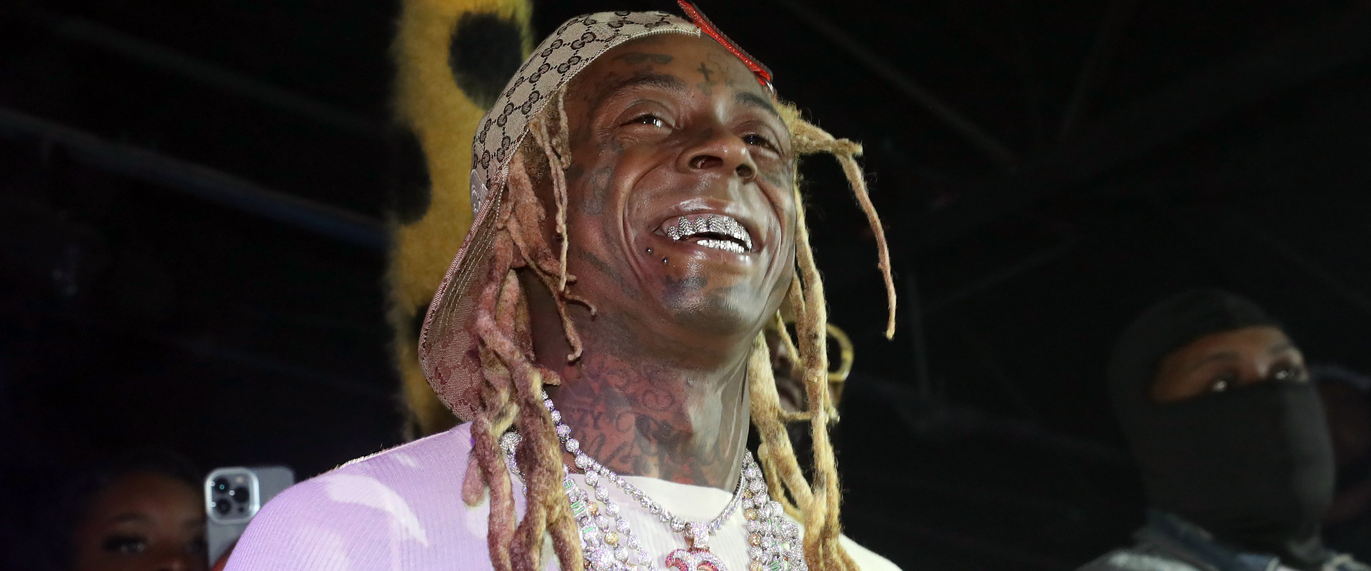 Lil Wayne performs during his All-Star Weekend Party on February 18, 2022 in Cleveland, Ohio. (Photo by Johnny Nunez/Getty Images)