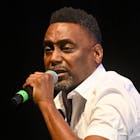 MABLETON, GEORGIA - JULY 31: Rapper Big Daddy Kane performs in concert during 2021 Old School Hip Hop Fest at Mable House Barnes Amphitheatre on July 31, 2021 in Mableton, Georgia. (Photo by Paras Griffin/Getty Images)