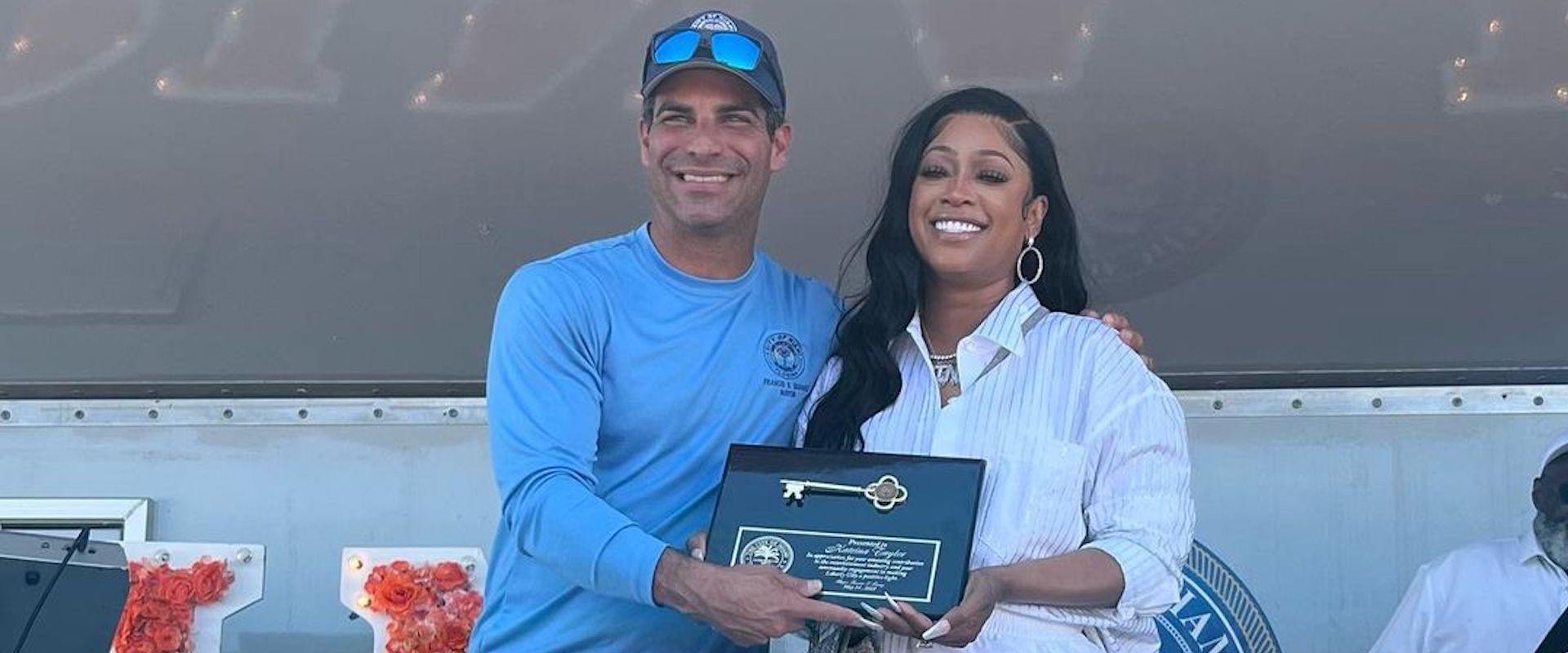 Trina and Mayor Frances Suarez