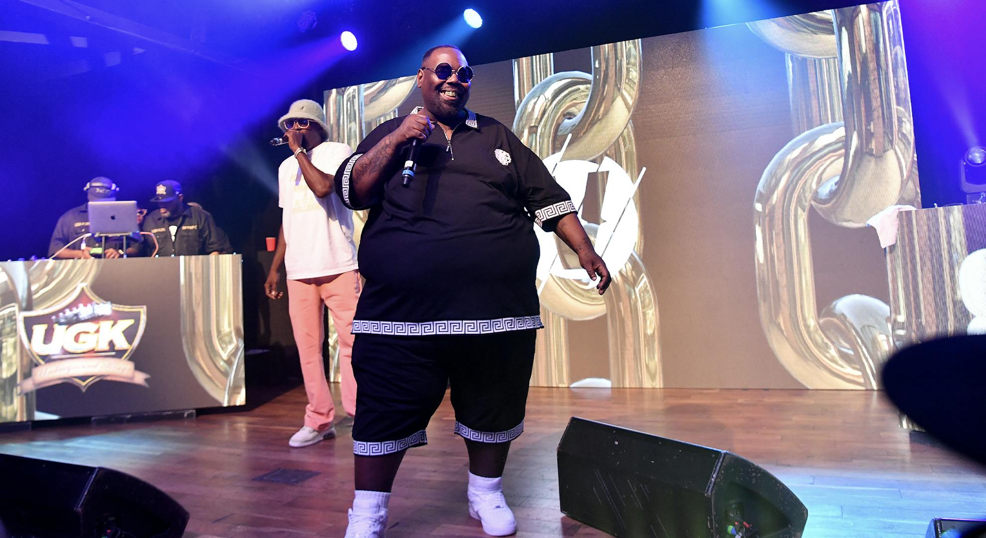 MJG and 8Ball perform onstage during VERZUZ 8 Ball & MJG vs UGK at Terminal West on May 26, 2022 in Atlanta, Georgia. (Photo by Paras Griffin/Getty Images)