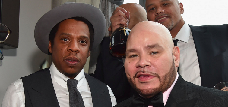 NEW YORK, NY - JANUARY 27: Jay-Z and Fat Joe attend Roc Nation THE BRUNCH at One World Observatory on January 27, 2018 in New York City. 