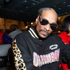 INGLEWOOD, CALIFORNIA - APRIL 02: Snoop Dogg backstage during WrestleMania 39 at SoFi Stadium on April 02, 2023 in Inglewood, California. 